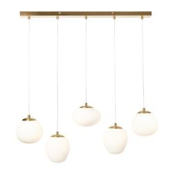 Valle Pebbles 5 Light Diner Pendant