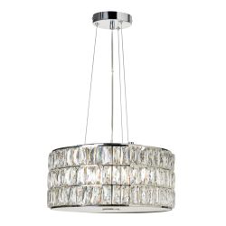 Riero Crystal Pendant - Chrome