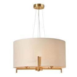 Bara Metal Tripod Ceiling Light - Satin Brass