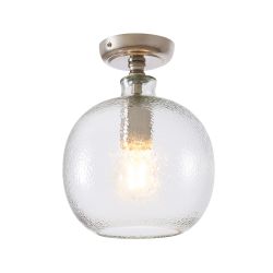 Letta Bobble Glass 1 Light Flush