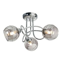 Camo Drizzle Glass 3 Light Ceiling