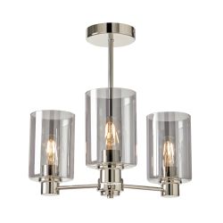 Terno 3 Light Pendant - Polished Nickel