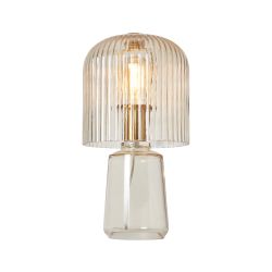 Morar Ribbed Glass Table Lamp - Champagne