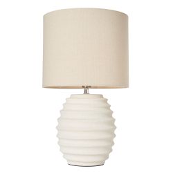 Darello Ribbed Ceramic Table Lamp