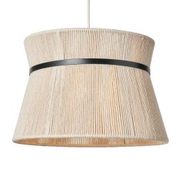 Valdur Wide String Shade - Ivory/Black