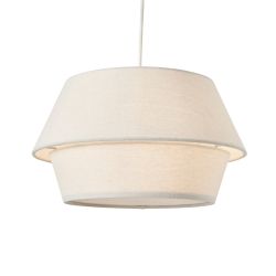 Balsa Double Layer Shade With Diffuser Natural