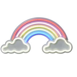 Beau Rainbow And Cloud Neon Wall Light