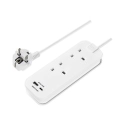Masterplug Uk To Eu Travel Adaptor Extension Lead