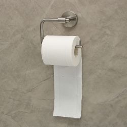 Rome Toilet Roll holder Brushed Chrome