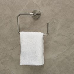 Rome Towel Ring Brushed Chrome 