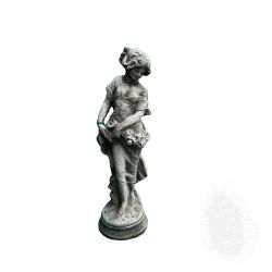 Stone Girl with Roses Ornament 66cm