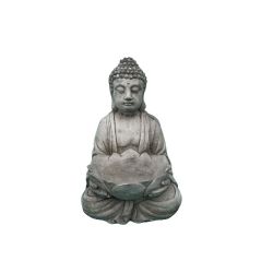 Stone Buddha Font Ornament 30cm