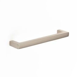 Square Bar Handle 128Mm Satin Nickel Pk2