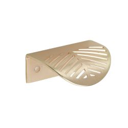 Deco Lip Pull Handle 60Mm Brushed Brass Pk2