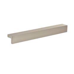 L Shaped Pull Handle 185Mm Satin Nickel Pk2