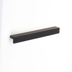 L Shaped Pull Handle 185Mm Matt Black Pk2