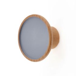 Grey Centred Wooden Cabinet Knob 45Mm Pk2