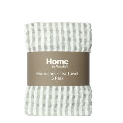 Popcorn Tea Towel Melange Grey 5Pk