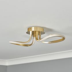 Loop LED Wall Lamp - Warm Brass