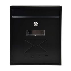 Contemporary Post Box Matt Black