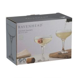 Ravenhead Entertain 2 Cocktail Saucer Glasses