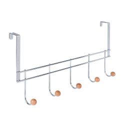 5 Door Hook Hanging Chrome