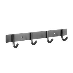 4 Hook Rail - Anthracite Stainless Steel