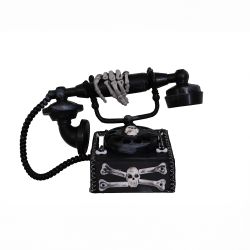 Halloween Skull Telephone with Sound 38cm