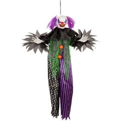 Hanging Animated Clown with Sound 120cm