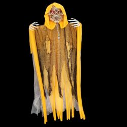 Hanging Light Up Reaper with Sound Yellow 120cm