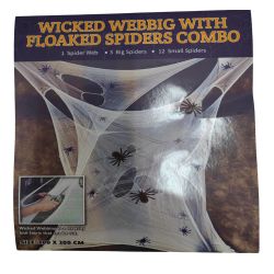 Wicked Webbing with Spiders 45cm