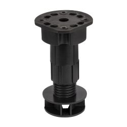 Furniture Leg Adjustable Height Plastic Black
