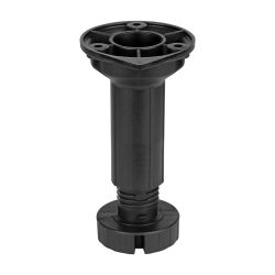 Socket Leg Plastic Black 96-150mm