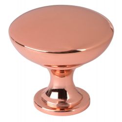 Breda Knob Polished Copper 30mm