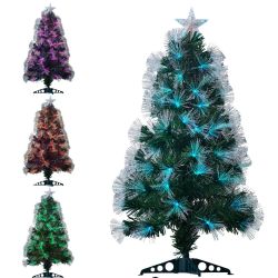Highland Fibre Optic Tree With 95 LED Lights 90cm