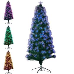 Highland Fibre Optic Tree With 215 LED Lights 180cm