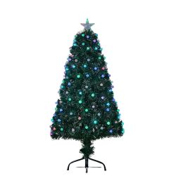 Genova Fibre Optic Tree With 185 LED Lights 150cm