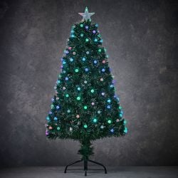 Genova Fibre Optic Tree With 225 LED Lights 180cm