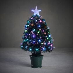 Abbey Fibre Optic Tree With 65 LED Lights 60cm