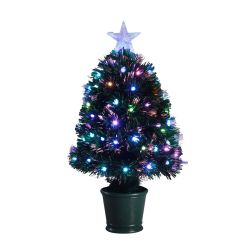Abbey Fibre Optic Tree With 65 LED Lights 60cm