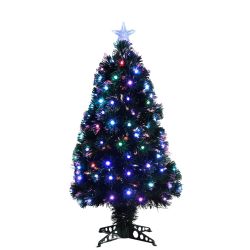 Abbey Fibre Optic Tree With 95 LED Lights 90cm