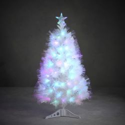 Greenville Fibre Optic Tree With 95 LED Lights 90cm