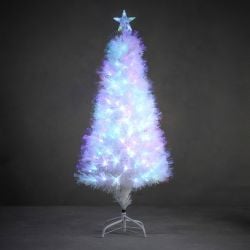 Greenville Fibre Optic Tree With 185 LED Lights 150cm