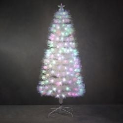 Greenville Fibre Optic Tree With 225 LED Lights 180cm