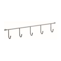 5 Hook Chrome Hook Rail