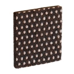 Square Felt Pads with Non Slip Dots Brown 8 Pack