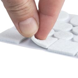 Felt Pads White 64 Pieces