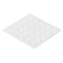 Door Buffer Self Adhesive Transparent 25 Pack