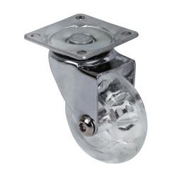 Swivel Castor Wheel Transparent 50mm