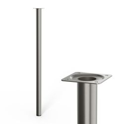 Furniture Leg Brushed Nickel 30x700mm